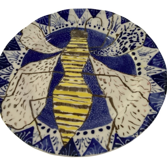 Anthropologie Woodland Picnic Collection Plates By Cornelia O'Donovan Set Of 4 - Picture 4 of 13